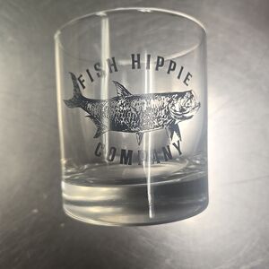 FISH HIPPIE WHISKEY GLASS